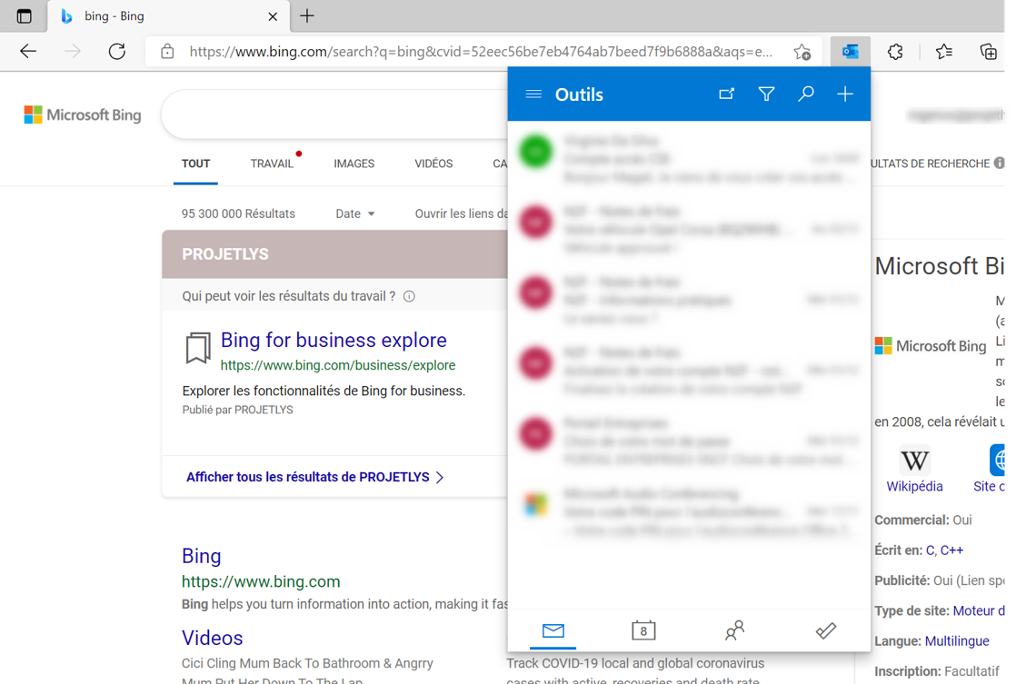 Gérez vos emails et votre calendrier dans Microsoft Edge